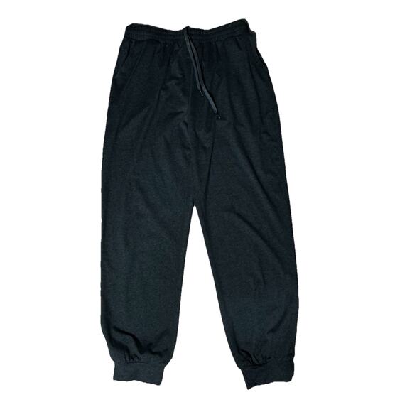 QUINCE FLOWKNIT HIGH-RISE BOYFRIEND JOGGER HEATHER GREEN M - Picture 1 of 4